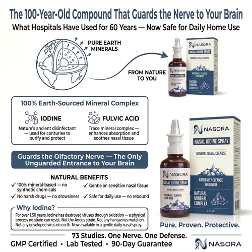 lodine-Based Formula. Guards the Nerve That Delivers Alzheimer's.